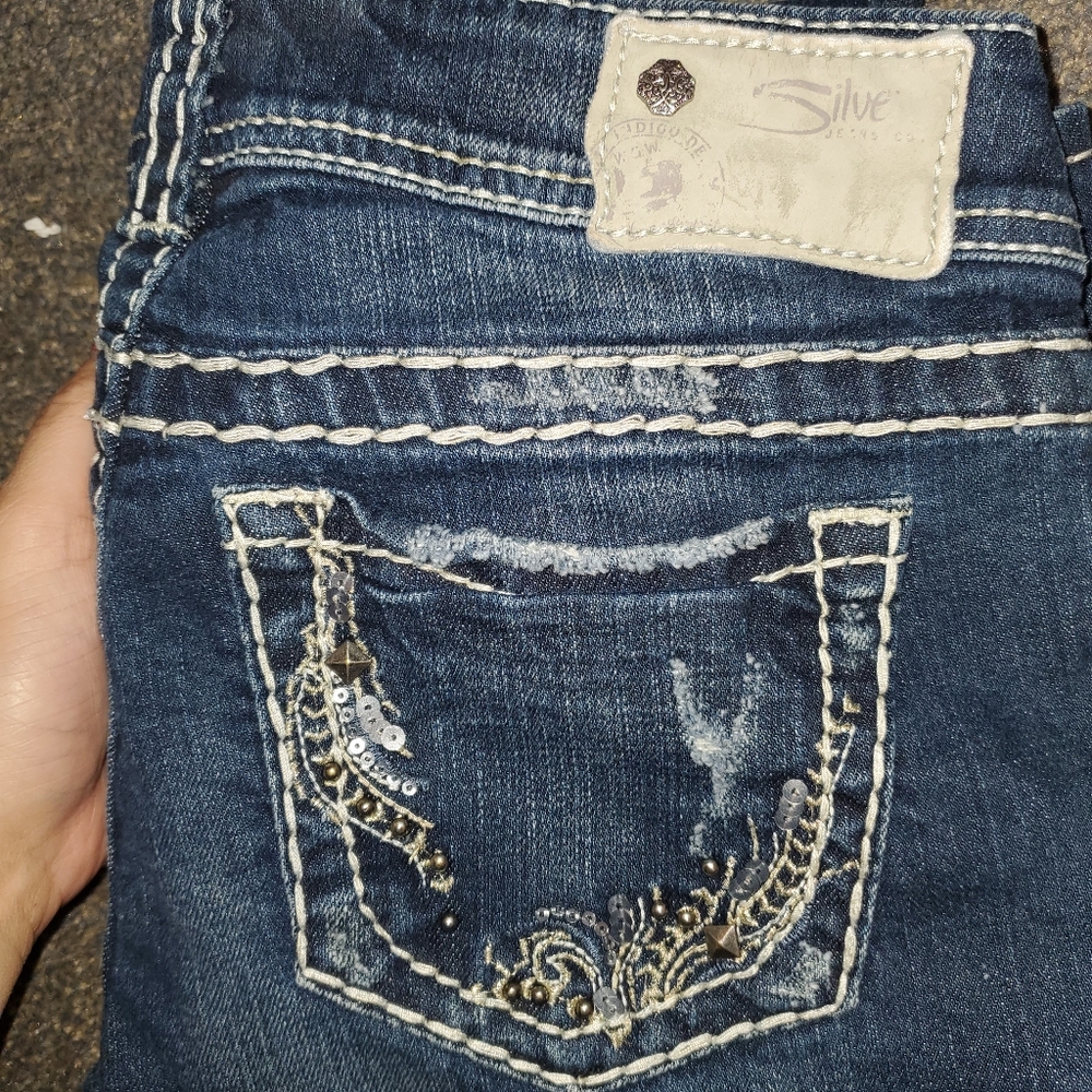 Silver jeans